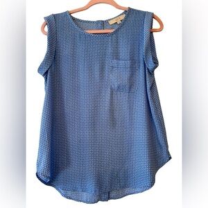 Loft Cap Sleeve Lightweight Blouse size S